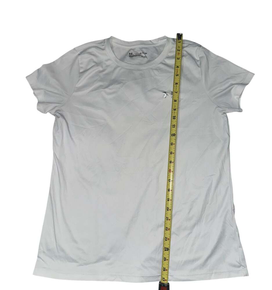 Women’s Under Armour White Short Sleeve Heat Gear Loose Fit